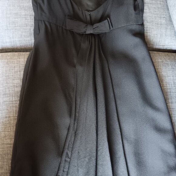 Vintage 1960s Little Black Dress The House of Nu-Mode Toronto Cut Out Back Bow - Picture 7 of 10